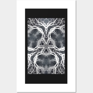 Pattern of winter tree branches Posters and Art